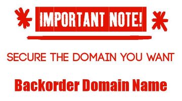 Domain Name Backordering