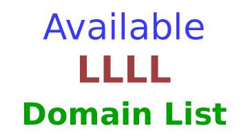 Available LLLL Domain List