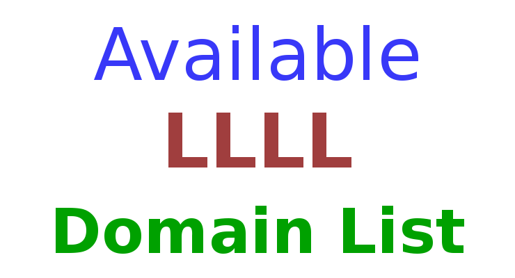 Available LLLL Domain List