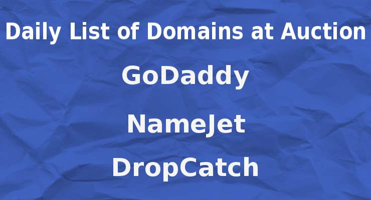 Daily List of Domains at Auction for Monday September 11th