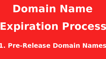 Pre-Release Domain Names