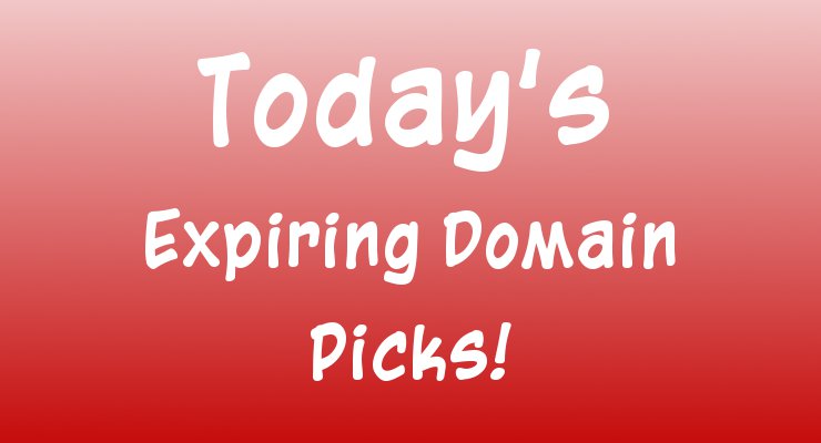 Today's Expiring Domain Picks