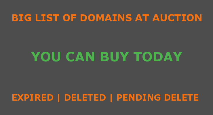 Pending Delete Domain List